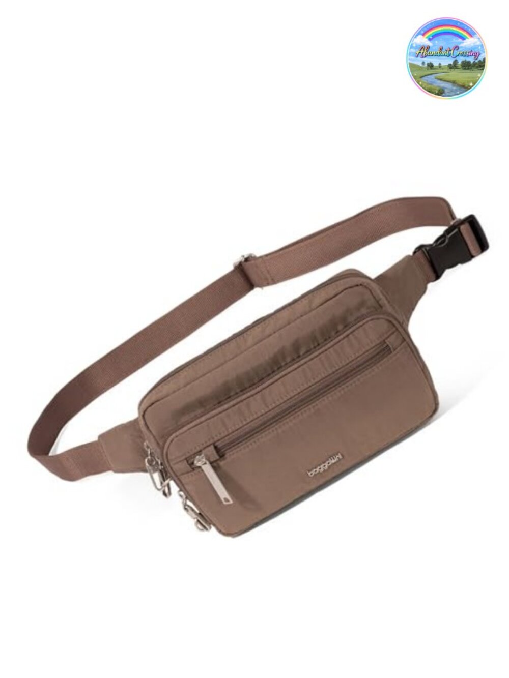 Anti-Theft Belt Bag Fanny Pack with RFID Protection, Cut-Resistant Strap,